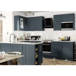 European standard easy fitted custom melamine board multi-color cheap kitchen cabinet designs