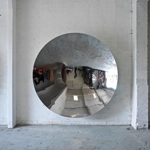Anish Kapoor 광택 디스크 홈 장식 스테인레스 스틸 하늘 거울 조각 프리미엄 금속 예술 - Product Image 4