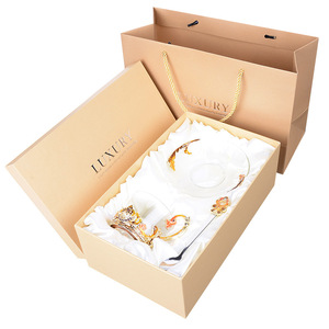 Élégant De Luxe cadeau ensemble Verre Café Tasse Pour <span class=keywords><strong>Amis</strong></span>, Famille - Product Image 3