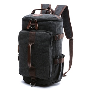 <span class=keywords><strong>militar</strong></span> Camping <span class=keywords><strong>mochila</strong></span> de Color sólido hombres deportes de viaje Vintage bolso de lona al aire libre <span class=keywords><strong>mochila</strong></span> de senderismo - Product Image 3