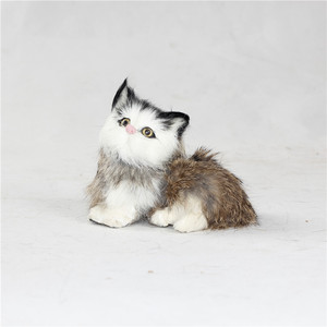 I Gatti di peluche realistico, un modello animale accovacciato, fatta a Mano, il gatto di Bambini realistico di bambole, giocatt - Product Image 2