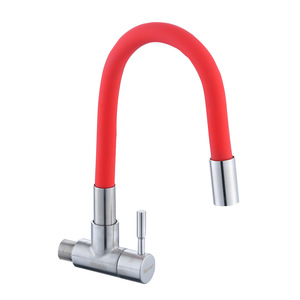 <span class=keywords><strong>Rubinetto</strong></span> da cucina ad acqua fredda singola di alta qualità <span class=keywords><strong>a</strong></span> parete nero 304 acciaio inossidabile tubo universale lavello adattamento - Product Image 1