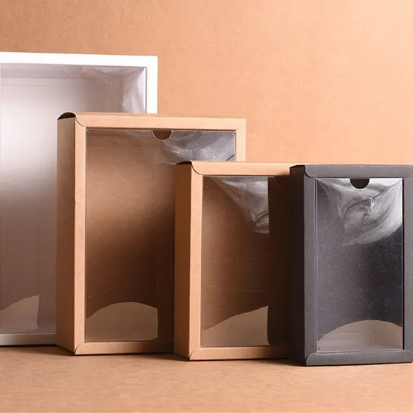 Good aussehende papier geschenk box, papier box verpackung mit pvc fenster display