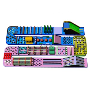 2019 nueva moda <span class=keywords><strong>castillo</strong></span> inflable laberinto a gran escala los niños obstáculo parque de atracciones al aire libre juego - Product Image 4