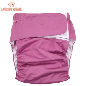 Lokeystar Rose-cubrepañal de tela lavable, ajustable, Unisex, para adulto, bragas reutilizables para pañales