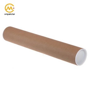 Nhà máy tùy chỉnh tái chế các tông sơn Kính thiên văn gửi thư kraft giấy Áp phích Ống bao bì với mũ - Product Image 2