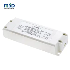 0/1-10V pwm dimmable LED conducteur 10W CV dc12V 24V saa rohs ce LED transformateur 20W 30W 40W avec couvercle en plastique