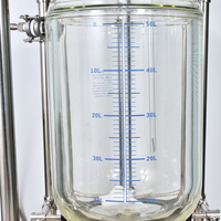 Réservoir agité en verre borosilicaté Extracteur d'éthanol cryogénique Récipient à double paroi Extraction par solvant Réacteur en verre