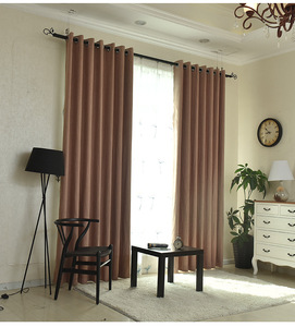 Haute Qualité couleur Pure <span class=keywords><strong>bambou</strong></span> coton hôtel rideau occultant - Product Image 1