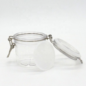 Mỹ Phẩm Nhựa Clip Top Kín <span class=keywords><strong>40Ml</strong></span> 60Ml 80Ml 120Ml Pet Kilner Jar Với Gasket Muỗng - Product Image 6