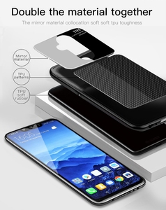Di lusso antiscivolo Antiurto TPU + Acrilico Specchio Della Parte Posteriore Del Telefono Della Copertura Per <span class=keywords><strong>Huawei</strong></span> <span class=keywords><strong>Mate</strong></span> <span class=keywords><strong>20</strong></span> <span class=keywords><strong>Lite</strong></span> Maimang 7 Caso - Product Image 4