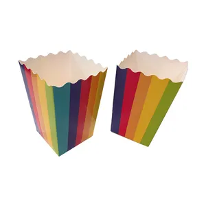 Individuelles Logo hohe qualität Gedruckt Paket Papier Popcorn Box