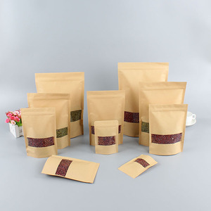Venta directa de fábrica china, bolsa de papel Kraft con ventanas transparentes - Product Image 2