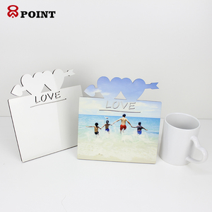 Marco de Fotos de Boda Estilo Romántico con Forma de Corazón Doble, Nueva Decoración de Boda - Product Image 3