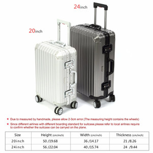 Alta calidad tamaño de <span class=keywords><strong>cabina</strong></span> 4 ruedas llevar-en el caso de aleación de aluminio de equipaje bolsa de viaje <span class=keywords><strong>maleta</strong></span> de ruedas - Product Image 6