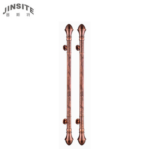 Manija de puerta de lujo de oro rosa antiguo vintage de buena calidad - Product Image 2