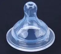 Tetina de silicona transparente para bebé, productos respetuosos con el medio ambiente para bebé, sin BPA, suave, universal, para botella de cuello ancho, venta al por mayor