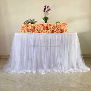 Falda Personalizada para <span class=keywords><strong>Mesa</strong></span> de Postres de Boda, para <span class=keywords><strong>Mesa</strong></span> de Dulces de Cumpleaños de Princesa - Product Image 6