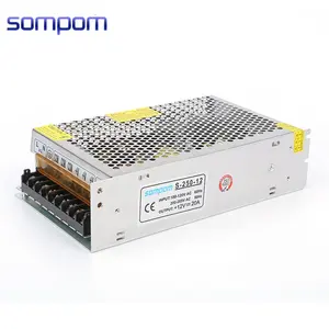 Sompom 12 вольт 20 Ампер SMPS 250 Вт 240 Вт импульсный Светодиодный источник питания 12 В 20 А трансформатор