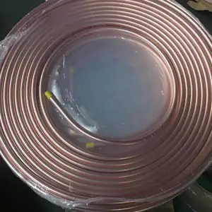 Copper Pipe Price 1/4" Inch Diameter Pancake Coil Refrigeration Air Conditioning Copper Tube / Pipe For Air Conditioners