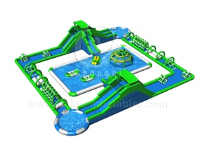 Dijual Taman Air Tiup Tanah Taman Portabel dengan Rintangan - Product Image 4