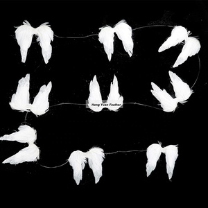 Enfant bébé <span class=keywords><strong>ange</strong></span> plume ailes décoratif pour Mariage Noël Costume Danse Cosplay De Fête Scène Décor du Défilé - Product Image 1