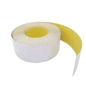 Adhesive Sticky Back 80 Grit Aluminum Oxide Golden Yellow Abrasive Sandpaper Roll