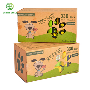 ASTM D695-04 EN13432 the Earth smile Pet scraps poop bag for dog dispenser with tie bag - Product Image 3