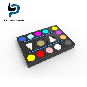 Oem 12 multi <span class=keywords><strong>colores</strong></span> de Copa <span class=keywords><strong>del</strong></span> <span class=keywords><strong>Mundo</strong></span> bandera hacer cuerpo cara pintura paleta kit - Product Image 1