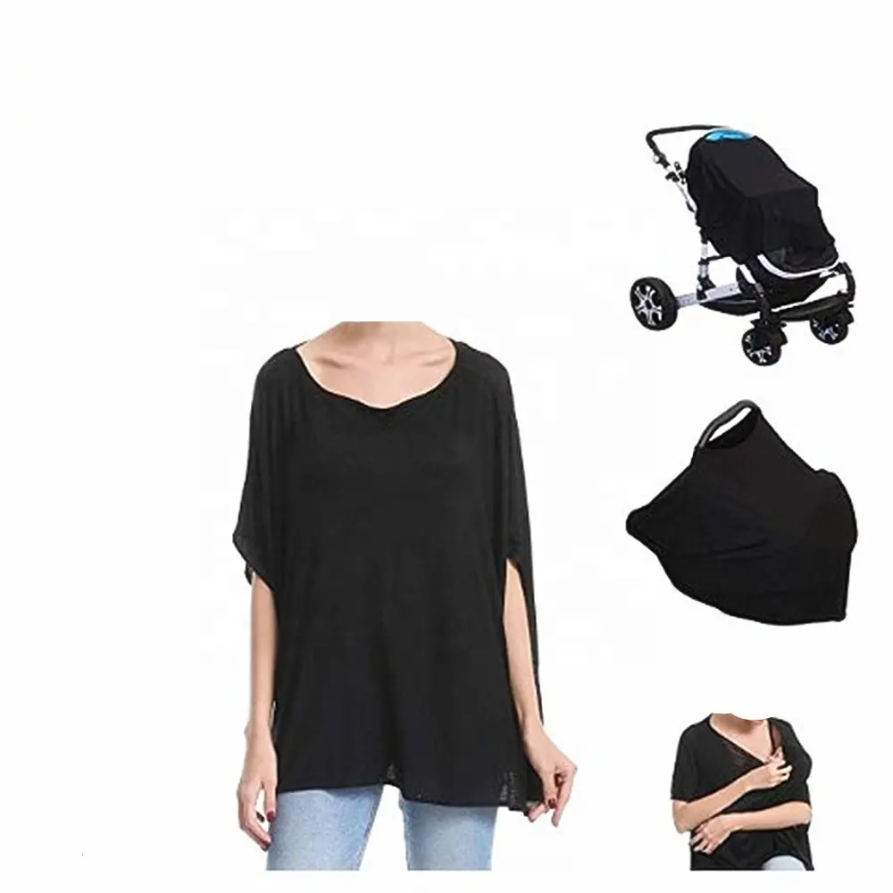 Multi Use Nursing Breastfeeding Cover Poncho Car Seat Canopy for Infant Baby