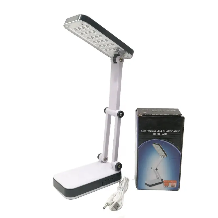 multifunctional folding foldable adjustable portable study 24 led battery rechargeable Usb table reading desk lamp with flexible