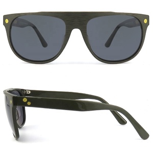 Logo personnalisé CE FDA acétate rétro grand cadre carré <span class=keywords><strong>vintage</strong></span> <span class=keywords><strong>lunettes</strong></span> de soleil pour hommes - Product Image 1