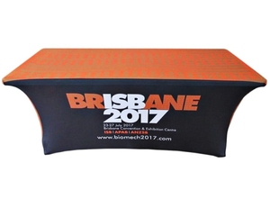 Fiesta de la boda al aire <span class=keywords><strong>libre</strong></span> comercio mostrar spandex <span class=keywords><strong>tramo</strong></span> equipado falda de tela de la cubierta de la Mesa - Product Image 6