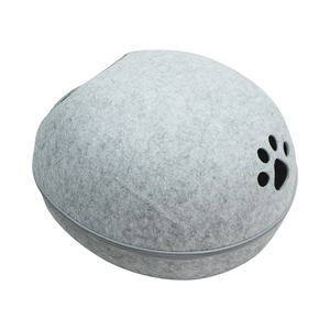 De Lujo gato cama suave <span class=keywords><strong>cueva</strong></span> fieltro Casa <span class=keywords><strong>del</strong></span> animal doméstico plegable - Product Image 1