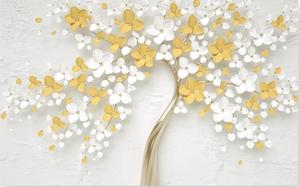 Conception d'image de <span class=keywords><strong>papier</strong></span> <span class=keywords><strong>peint</strong></span> d'impression de fleur ignifuge de décoration de maison pour le <span class=keywords><strong>salon</strong></span> - Product Image 3