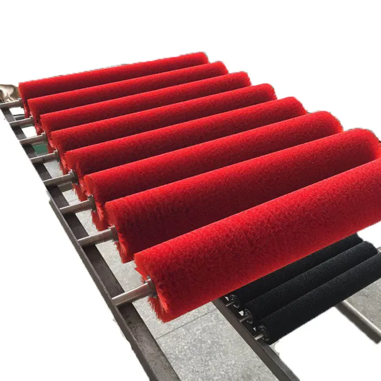 Solar Panel Cleaning Rotating Roller Brush PV Nylon Brush Roller