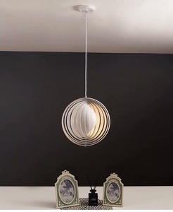 Multicouche lune lampe <span class=keywords><strong>suspension</strong></span> design europe Du Nord décor intérieur moderne pendentif lumière - Product Image 1