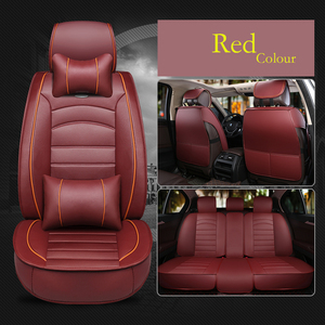 Housses de siège de <span class=keywords><strong>voiture</strong></span> en cuir PU, ensemble complet, 3D, de haute qualité, à la mode, quatre saisons, 2020 - Product Image 5
