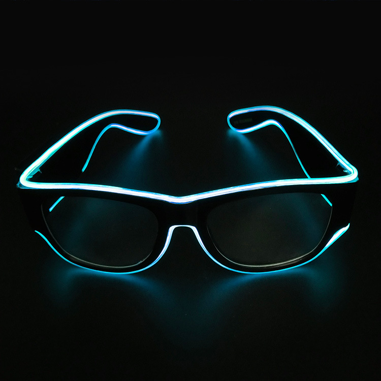 СВЕТОДИОДНЫЕ светящиеся очки с зарядкой через USB, электропровод, очки для рождества, вечеринки, подарка, ночного клуба, вечеринки, цветные очки с электропроводом и USB