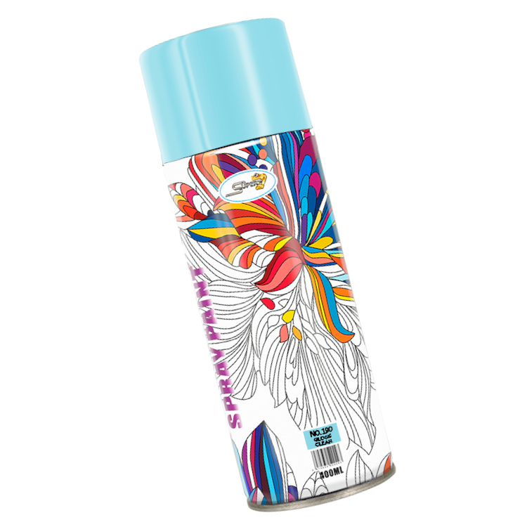 Аэрозольная краска, глянцевая устойчивая к растворителям, Аксессуары для автомобилей, светло-синяя коробка, без богатых, блестящие, хорошо, эпоксидная смола, 400 мл, N/A