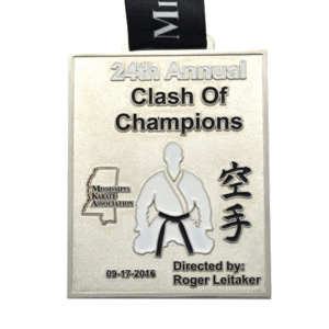 Commercio all'ingrosso su ordinazione 24th annuale <span class=keywords><strong>clash</strong></span> <span class=keywords><strong>of</strong></span> Karate association medaglia del metallo - Product Image 2