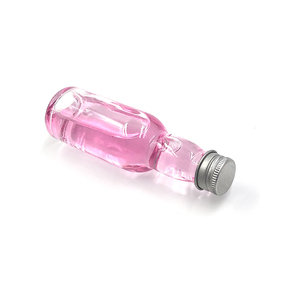 Bouteilles de liqueur miniatures rondes 40 ml Bouteilles d'alcool en verre vides miniatures transparentes avec bouchons - Product Image 4