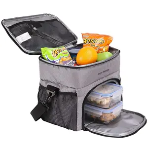 Sac de repas de préparation de gymnase de refroidisseur de fourre-tout de déjeuner isolé par forme physique faite sur commande