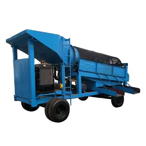 Portable Mobile Gold Trommel Gold Wash Plant Gold Mining Machine