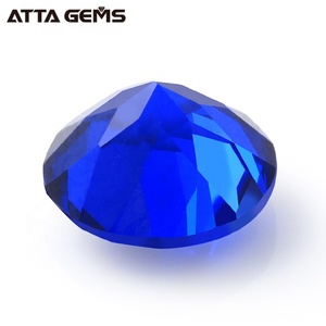En gros #113 Synthétique Taillé en Brillant rond Bleu <span class=keywords><strong>Spinelle</strong></span> Pierres pour Bijoux En Argent - Product Image 6