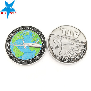 <span class=keywords><strong>Mapa</strong></span> del mundo y <span class=keywords><strong>aviones</strong></span> viajar libremente la moneda/moneda desafío blanks China - Product Image 3