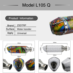 Nuevo Graffiti Universal de <span class=keywords><strong>escape</strong></span> de la motocicleta modificada scarico moto silencieux moto <span class=keywords><strong>escape</strong></span> <span class=keywords><strong>para</strong></span> r15 er6n akrapov - Product Image 4