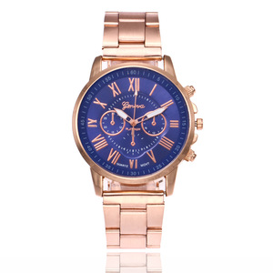 <span class=keywords><strong>Geneva</strong></span> นาฬิกาควอทซ์สุดหรูสำหรับผู้หญิงผู้ชาย,นาฬิกาข้อมือสายสแตนเลสคลาสสิกนาฬิกาข้อมือใส่ได้ทั้งผู้ชายและผู้หญิง (KWT2123) - Product Image 3