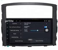 Gerllish Android Car Dvd Player Car Audio Stereo Multimedia Video Dvd Player pour Mitsubishi Pajero V97 V93 2007-2015
