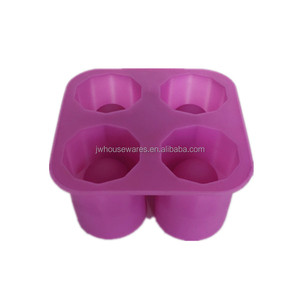 Verre à liqueur <span class=keywords><strong>de</strong></span> Glace Moule Fraîche 4 Tasses Silicone <span class=keywords><strong>Plateau</strong></span> <span class=keywords><strong>Grand</strong></span> Pour Summer Party Accueil <span class=keywords><strong>Cuisine</strong></span> Événement - Product Image 3